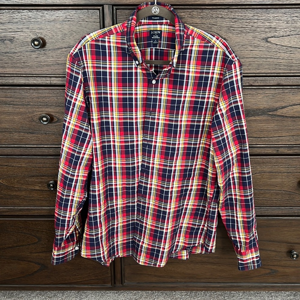 J.Crew flexed washed dress shirt